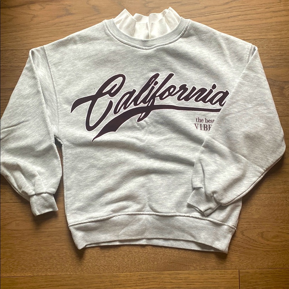 ZARA Gray California Sweatshirt